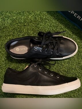 Sperry Women's Black Leather shoes Sandy LTT BRAND NEW